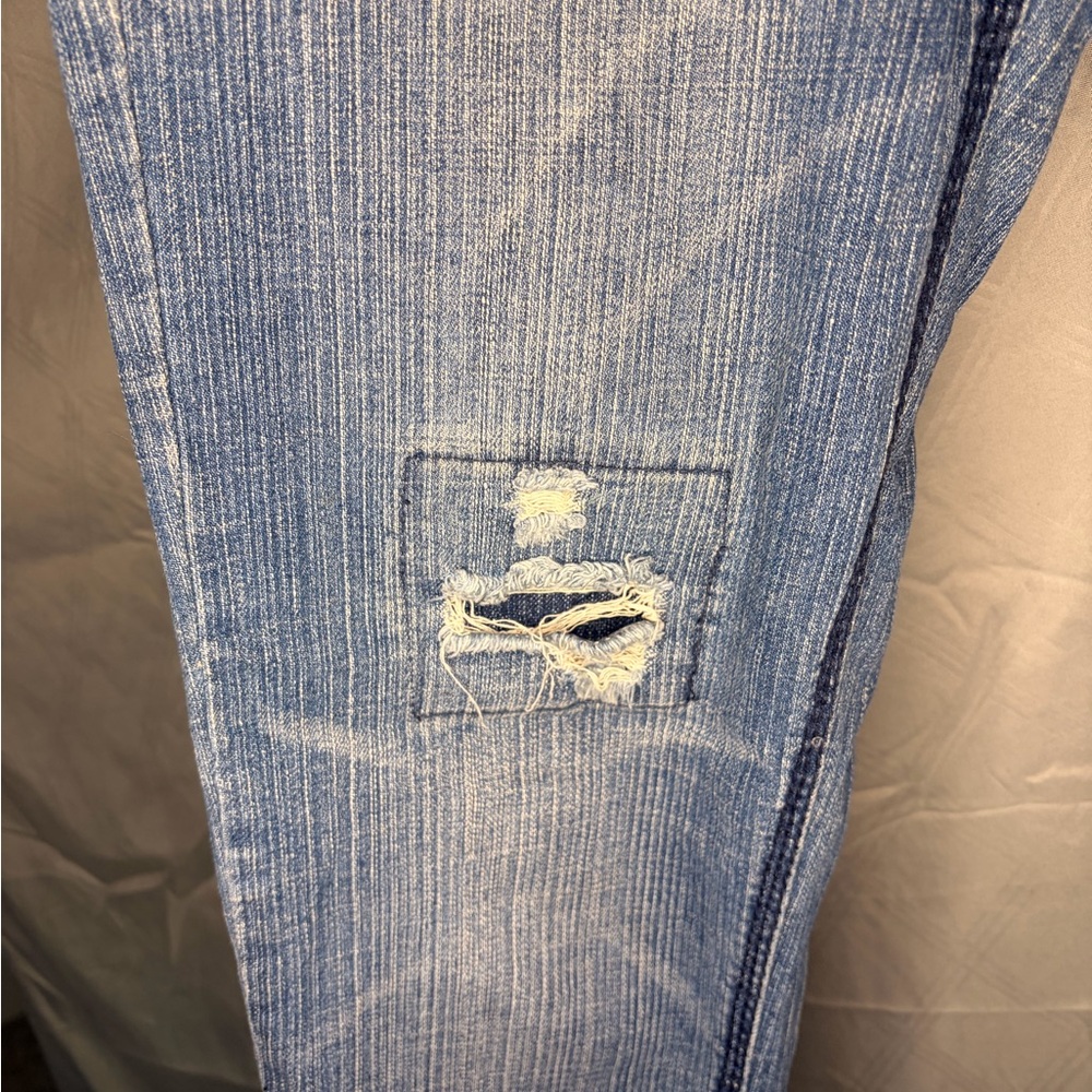 Jolt Light Blue Distressed Skinny Jeans - Picture 3 of 9